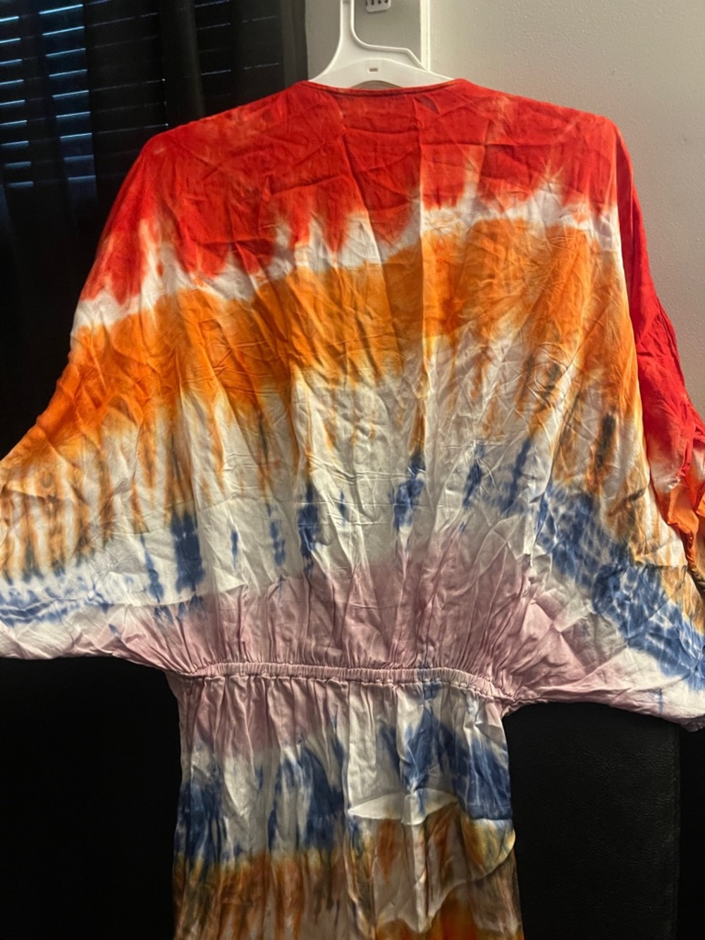Young Fabulous & Broke Tie-Dye Maxi Dress with Deep V and Side Slit - Picture 7 of 12